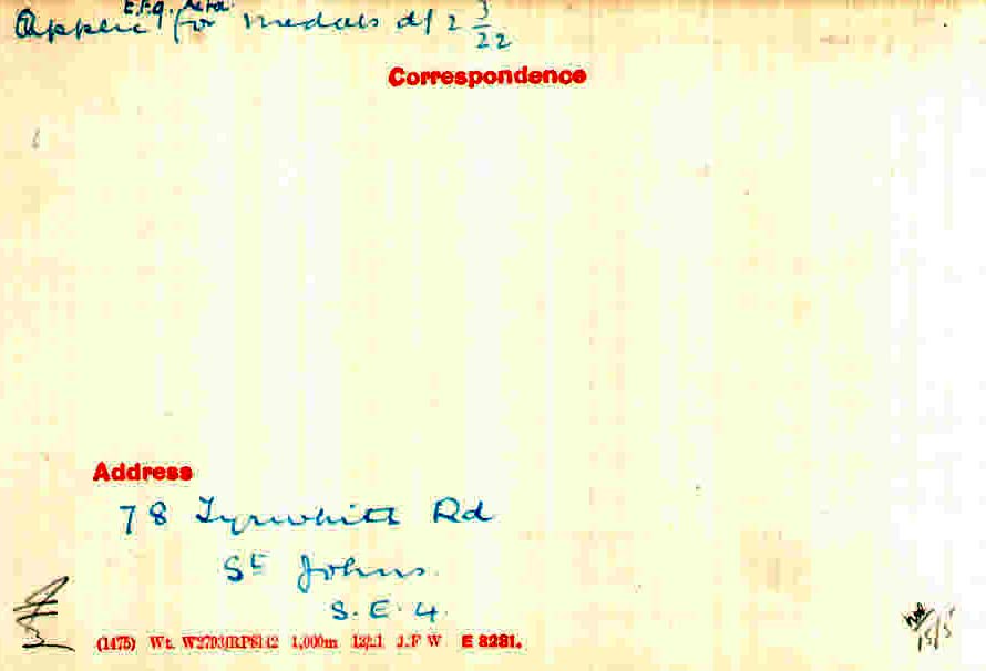 carruthers back medal card