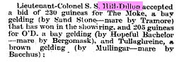 horses sold by ss hill dillon