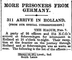 prisoner of war thorp