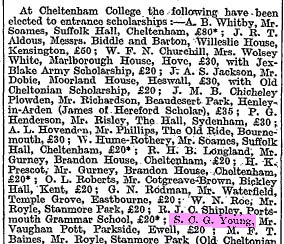 scholarship to cheltenham